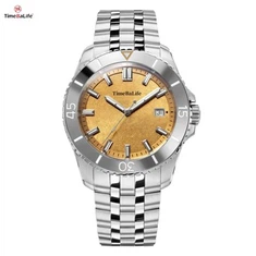 Luxe horloge voor heren 24k gouden wijzerplaat ODM Aangepaste Zwitserse automatische beweging