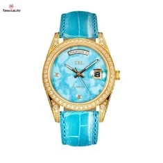 OEM turquoise mechanisch horloge mannen