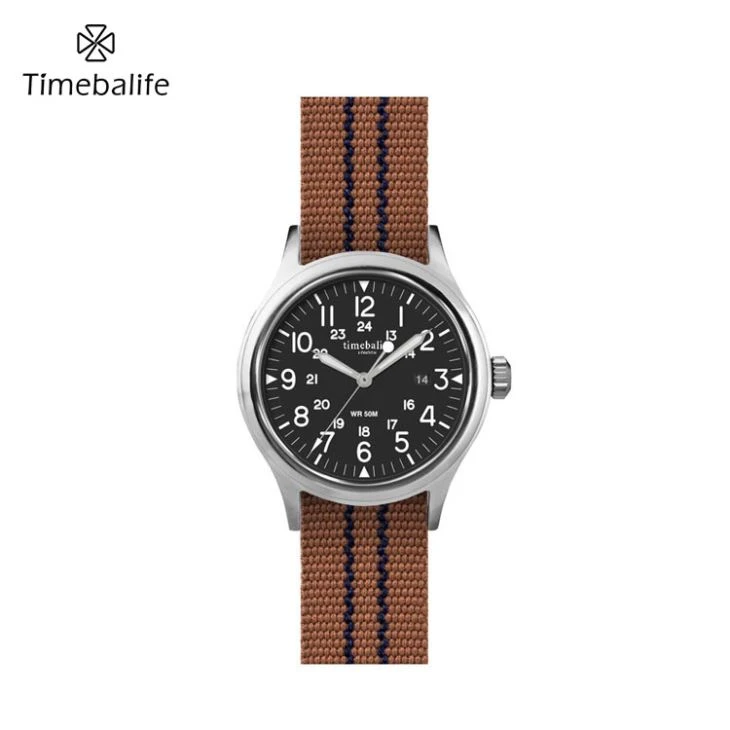 Automatisch heren nylon band horloge