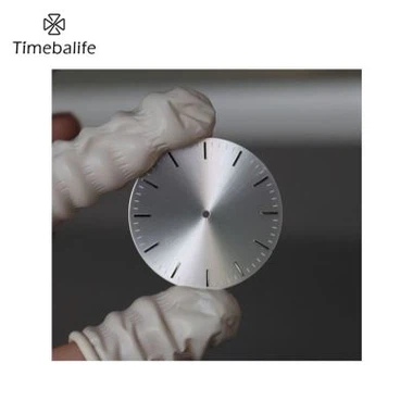 Silver Sunray horloge wijzerplaat