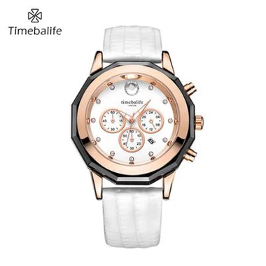 RVS chronograaf dameshorloge