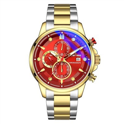 Aangepaste nieuwe merk herenhorloge multifunctioneel Quartz Fashion Watch